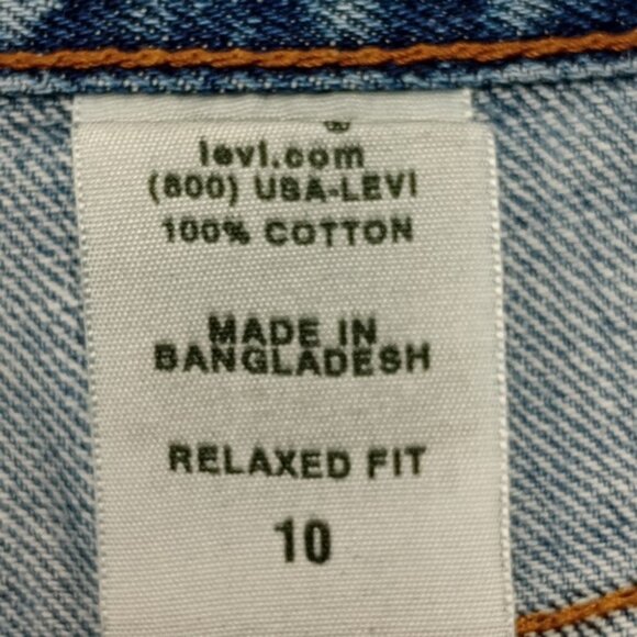 Levi's 550 Relaxed Distressed Shorts Women's Size 10 - Picture 3 of 8